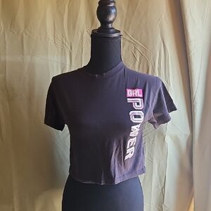 Athletic Works Purple Crop Fitted Tee
